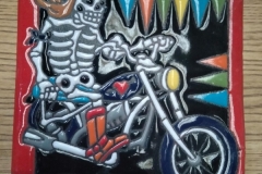 Day of the Dead Embossed Tile 