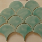 SCALLOP 4x4%22 TEAL LIGHT