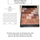 Marrakech Series Blend 2x4 Field Tile & 4x8 Cove Base