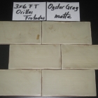 HC Oyster Grey Matte Orillas Frotadas 3x6
