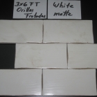 HC White Matte Orillas Frotadas 3x6