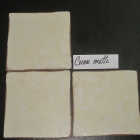 6x6 DECO ORLEANS CREME MATTE MANCHADO ORILLAS FROTADAS