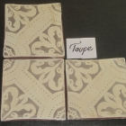 6x6 DECO ORLEANS TAUPE MANCHADO ORILLAS FROTADAS