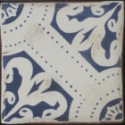 ORLEANS OCEAN BLUE MATTE MANCHADA ORILLAS FROTATDOS 6x6