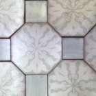 Orleans-6in-Octagon-Silver-matt-with-White-matte-base-reverse-pattern