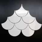 HC Scallop 4in White Gloss