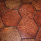 Antique Terra Cotta 8in Hex