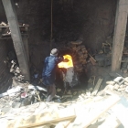 Stoking the kiln
