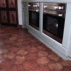 Antique Terra Cotta Hex 8in