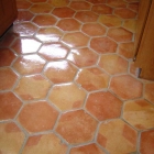 Hexagonal clear sealed Saltillo