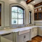 Petit Arc White Gloss 4" Southern Living Showcase Home Traditional Kitchen-Houston by-Stone-Acorn-Builde